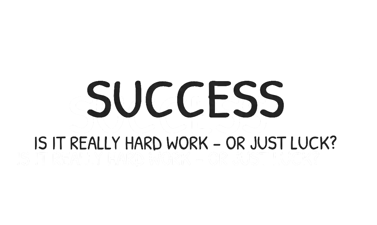 Success: is it luck or hard work? logo